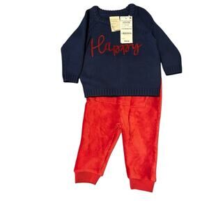 First Impressions 2 pc set sweater and pants Size 3-6 months